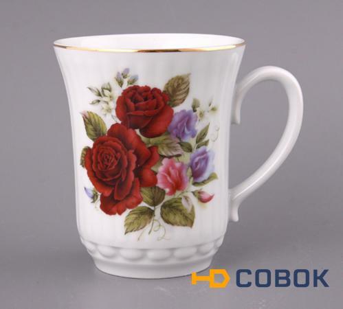 Фото Кружка "букет" 300 мл. Cesky Porcelan (606-598)