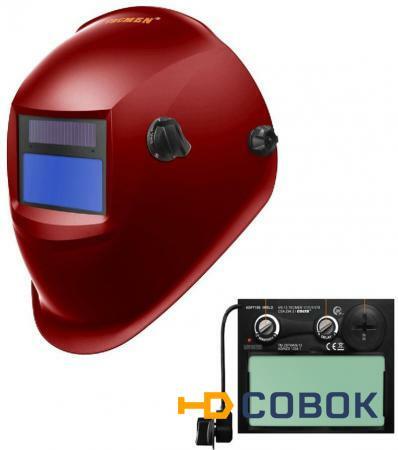 Фото Сварочная маска с автоматическим светофильтром Tecmen ADF - 715S 9-13 TM15 Красн.