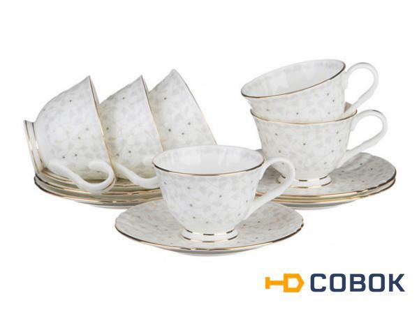 Фото Кофейный набор на 6 персон 12 пр."вивьен" 100 мл. Porcelain Manufacturing (264-453)