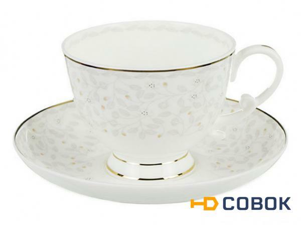 Фото Чайный набор на 1 персону 2 пр."вивьен" 300 мл.высота=7 см. Porcelain Manufacturing (264-504)