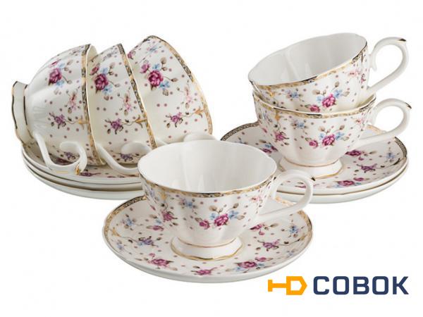 Фото Чайный набор на 6 персон 12 пр.250 мл. Porcelain Manufacturing (264-632)