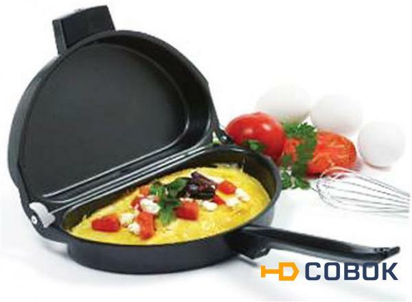 Фото Омлетница с антипригарным покрытием Folding Omelette Pan