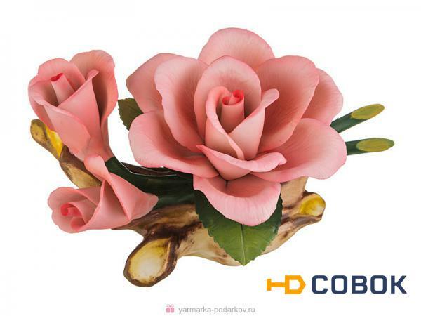 Фото Изделие декоративное роза длина 19 см