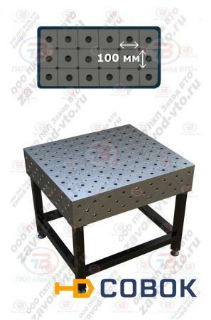 Фото ССД-15/2 сварочно-сборочный стол 3D (с 5-ю рабочими поверхностями) с дополнительными резьбовыми диагональными отверстиями М12