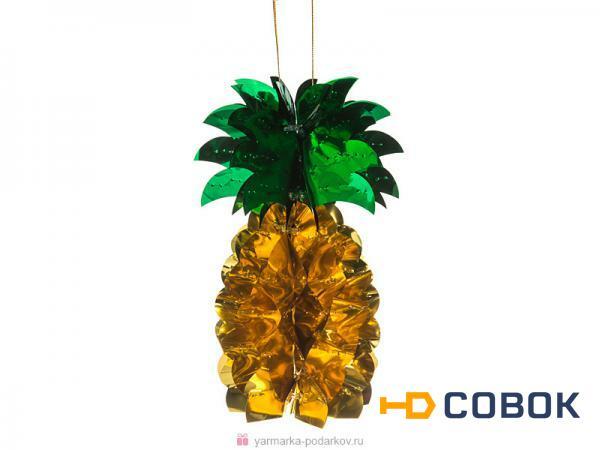 Фото Декоративное изделие подвес ананас 20х6 см