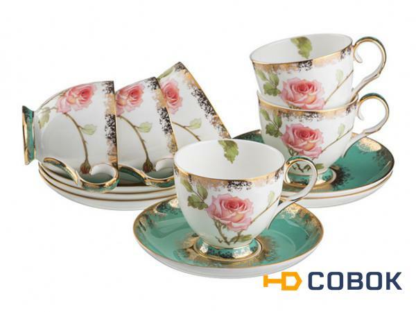 Фото Чайный набор "амелия" на 6 персон 12 пр. 250 мл. Porcelain Manufacturing (22-1001)