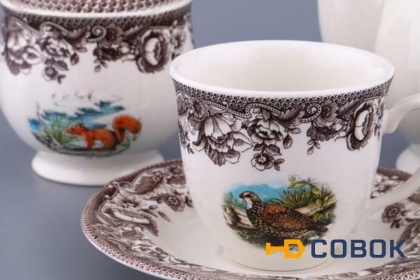 Фото Чайный сервиз на 6 персон 17 пр." охота" 1150/240 мл. Oriental Ceramics (869-011)