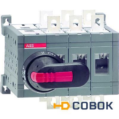 Фото Рубильник реверсивный ABB OT250E03CP до 250А 3-полюсный 1SCA022771R3450