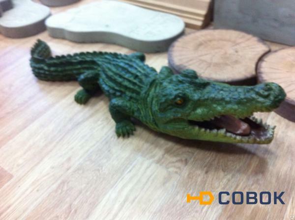 Фото Фигурка садовая "Крокодил" цветной