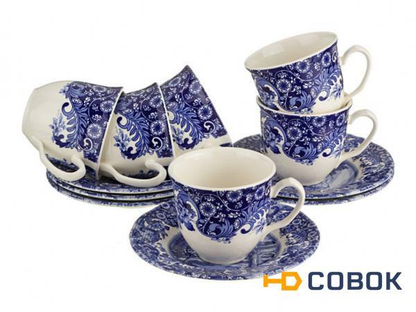 Фото Чайный набор на 6 персон 12 пр."романо". 240 мл. Oriental Ceramics (869-009)