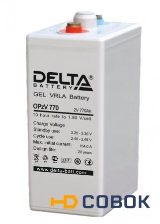 Фото OPzV 770 Аккумуляторная батарея Delta