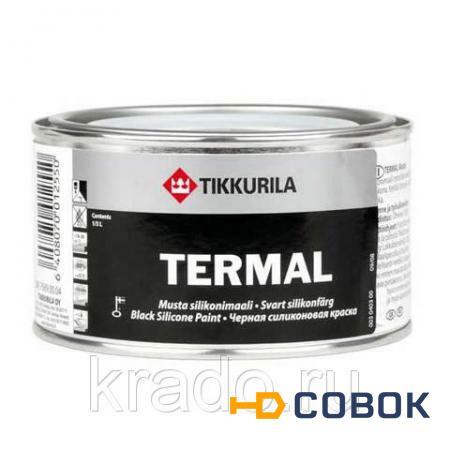 Фото Termal (Термал) черная силиконовая краска для термостойких покрытий