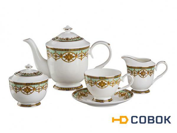 Фото Чайный сервиз "амаль" на 6 персон 15 пр.1000/250 мл. Porcelain Manufacturing (264-623)