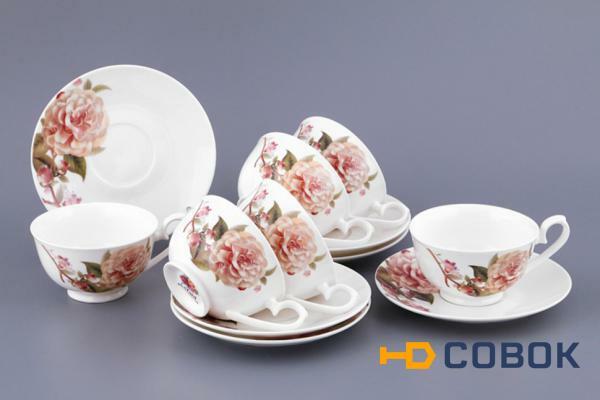 Фото Чайный набор на 6 персон 12 пр. 230 мл. Porcelain Manufacturing (115-260)