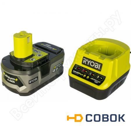 Фото Аккумулятор Ryobi ONE+ RC18120-140 5133003360 (18 В; 4.0 A*ч; Li-Ion) + зарядное устройство RC18120