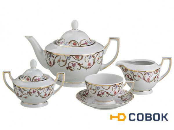 Фото Чайный сервиз на 6 персон "karin" 15 пр. 1400/200 мл. Bohemia Porcelan (655-563)