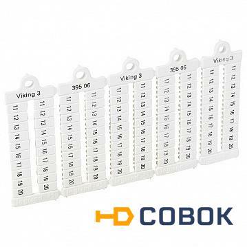 Фото Листы с этикетками для клеммных блоков Viking 3 - горизонтальный формат - шаг 5мм?- цифры от 11 до | код. L039506 | Legrand