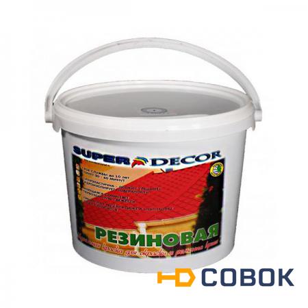 Фото Резиновая краска для дерева Super Decor Изумруд № 14 - 6 кг