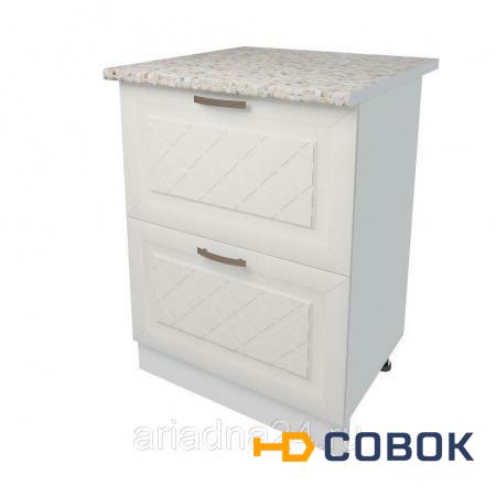 Фото Кухонный модуль ПМ: РДМ Стол 2 ящика 60 см Агава