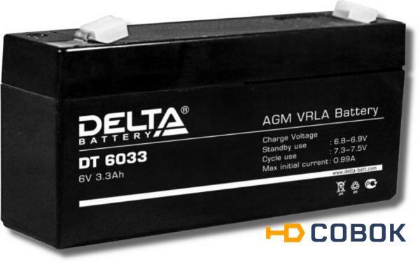 Фото Аккумулятор Delta DT 6033