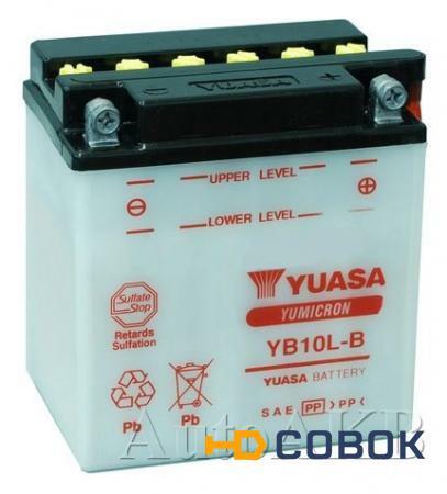 Фото Аккумулятор мото YUASA YB10L-B 11Ач обр.