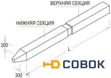 Фото Сваи составные С 180.35-Св (60-2+120-3)