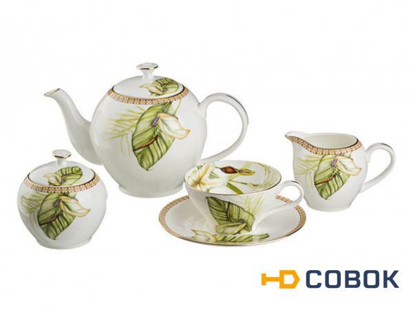 Фото Чайный сервиз на 6 персон 15 пр. Porcelain Manufacturing (264-620)