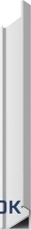 Фото Угловой профиль для светодиодной ленты шириной до 16 мм анод серебро (длина 2 м)