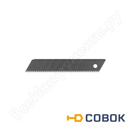 Фото Лезвия сегментированные серрейторные 10 шт. (18 мм; У8А) "ЭКСПЕРТ" Зубр 09719-18-10