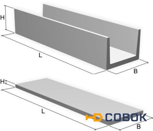 Фото Лоток железобетонный Л 11-8 l-2980