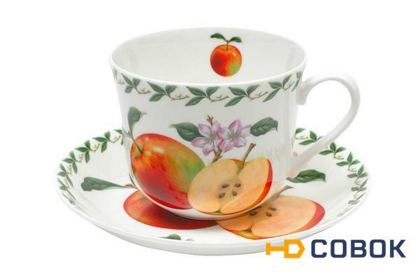 Фото Чашка с блюдцем Яблоко в подарочной упаковке - MW637-PB8105 Maxwell & Williams