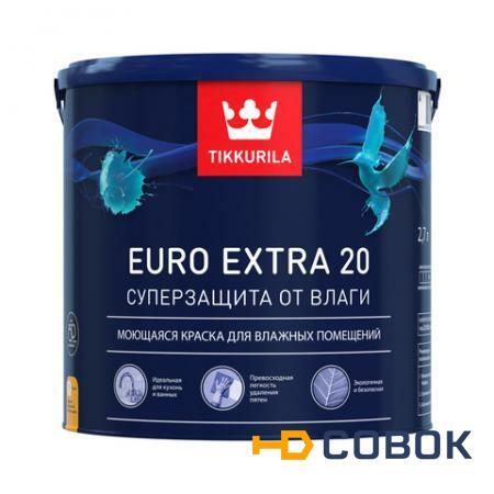 Фото Euro Extra 20 - Евро Экстра 20 (Тиккурила) моющаяся краска для влажных помещений