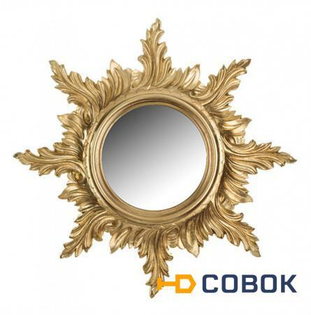 Фото Зеркало настенное золотое диаметр=50 см. Euromarchi S.r.l. (290-001)