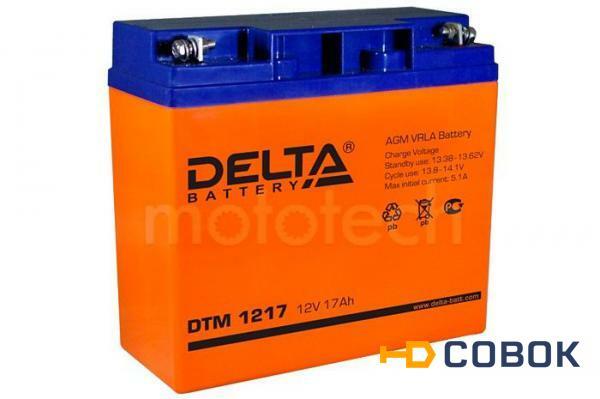 Фото Аккумуляторная батарея Delta DTM 1217
