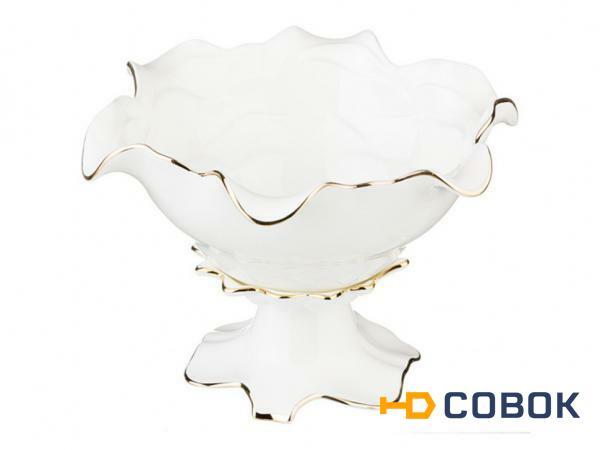 Фото Конфетница "blanco" диаметр=19 см.высота=12 см. Porcelain Manufacturing (264-618)