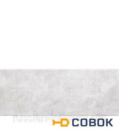 Фото Плитка облицовочная 201x505х9 мм Альба серый орнамент (15шт=1,52 кв.м)