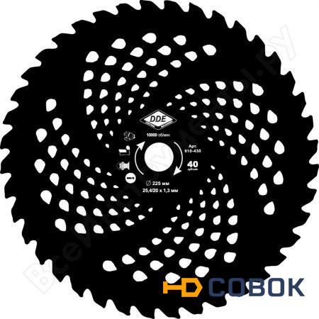 Фото Диск твердосплавный для кустореза WOOD CUT (225х25.4/20 мм; 40 зубьев) DDE 910-430