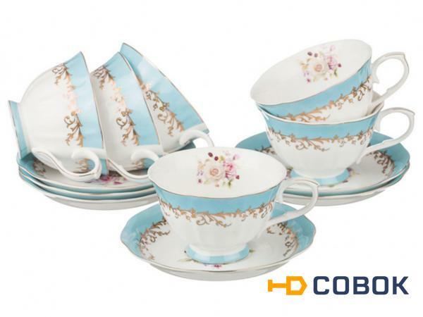 Фото Чайный набор на 6 персон 12 пр. 220 мл. Porcelain Manufacturing (779-126)