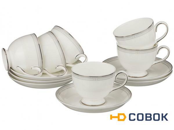 Фото Чайный набор на 6 персон 12 пр. 250 мл. Porcelain Manufacturing (22-1086)