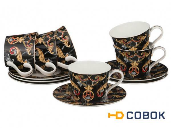 Фото Чайный набор на 6 персон 12 пр. 240 мл. Porcelain Manufacturing (264-726)