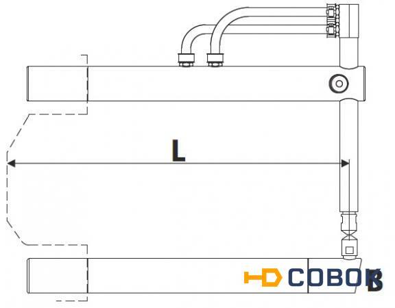 Фото Нижнее прямое плечо TECNA 4864 L=508мм (тип B) для клещей TECNA 3321