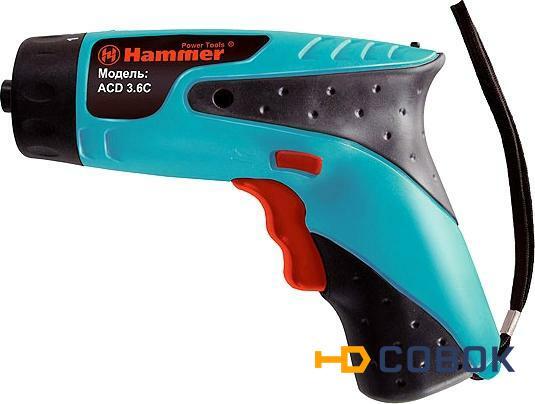 Фото Аккумуляторная отвертка HAMMER ACD3,6C