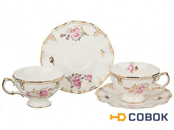 Фото Чайный набор на 2 персоны "завтрак у королевы" 4 пр. 200мл. Hangzhou Jinding (590-204)