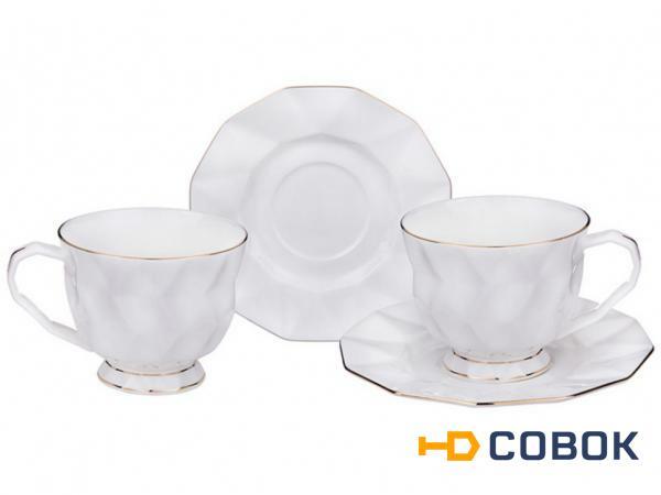 Фото Чайный набор на 2 персоны 4 пр.250 мл.высота=7 см. Porcelain Manufacturing (264-762)