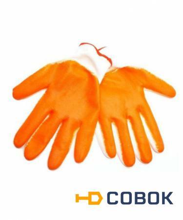 Фото Средства индивидуальной защиты (СИЗ) PRORAB Перчатки обливные оранжевые (синие)