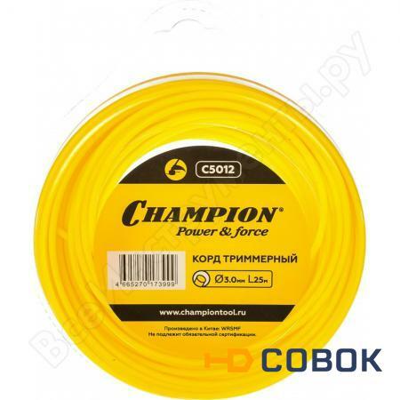 Фото Корд триммерный (3.0 мм; 25 м; круг) Champion C5012