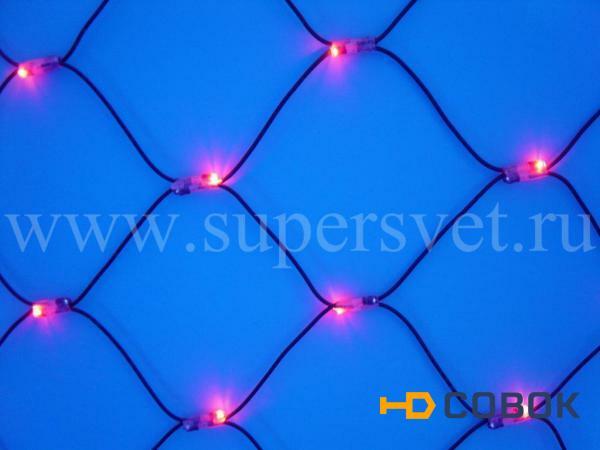 Фото Светодиодные "Сетки" LED-SNL-S-288-2х4М-24V (цвет красный