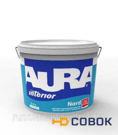 Фото Краска в/д интерьерная Aura Interior Nord основа А 2.7 л