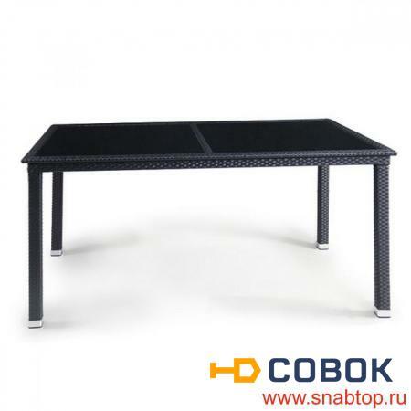 Фото Плетеный стол T246A-W5-160x90 Black