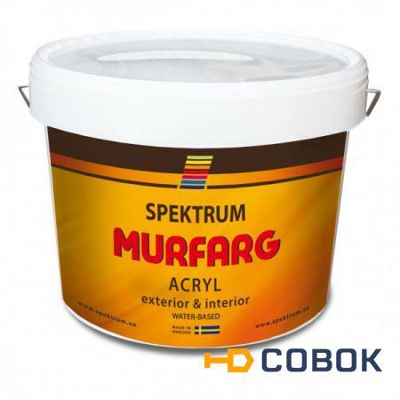 Фото Матовая краска для наружных и внутренних работ Spektrum Murfarg Hvit (10 л)